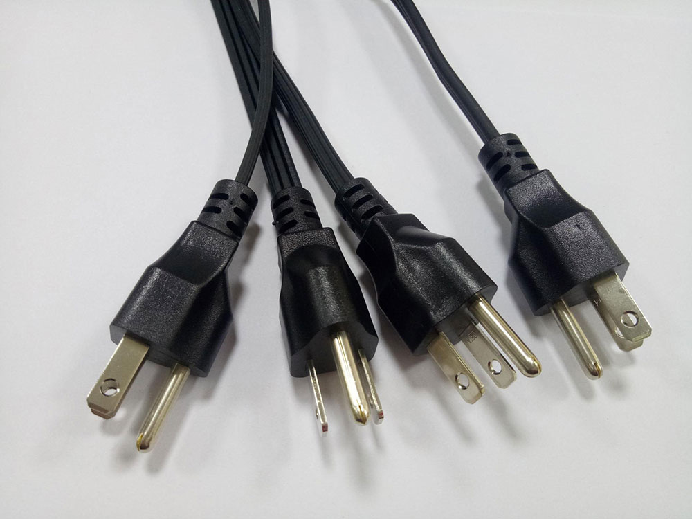 American three plug power cable HPN 18AWG